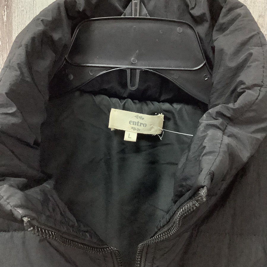 Entro Size Lg Black Puffer Vest