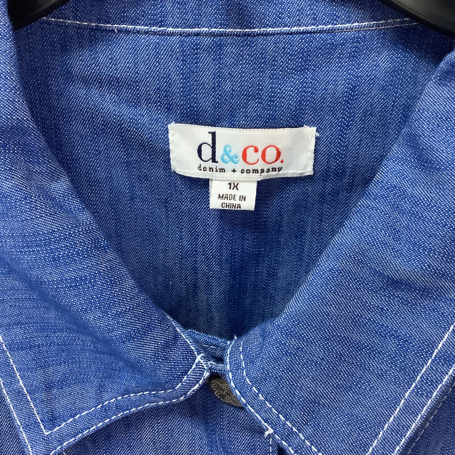 d & co Size 1X Curvy Casual Jackets