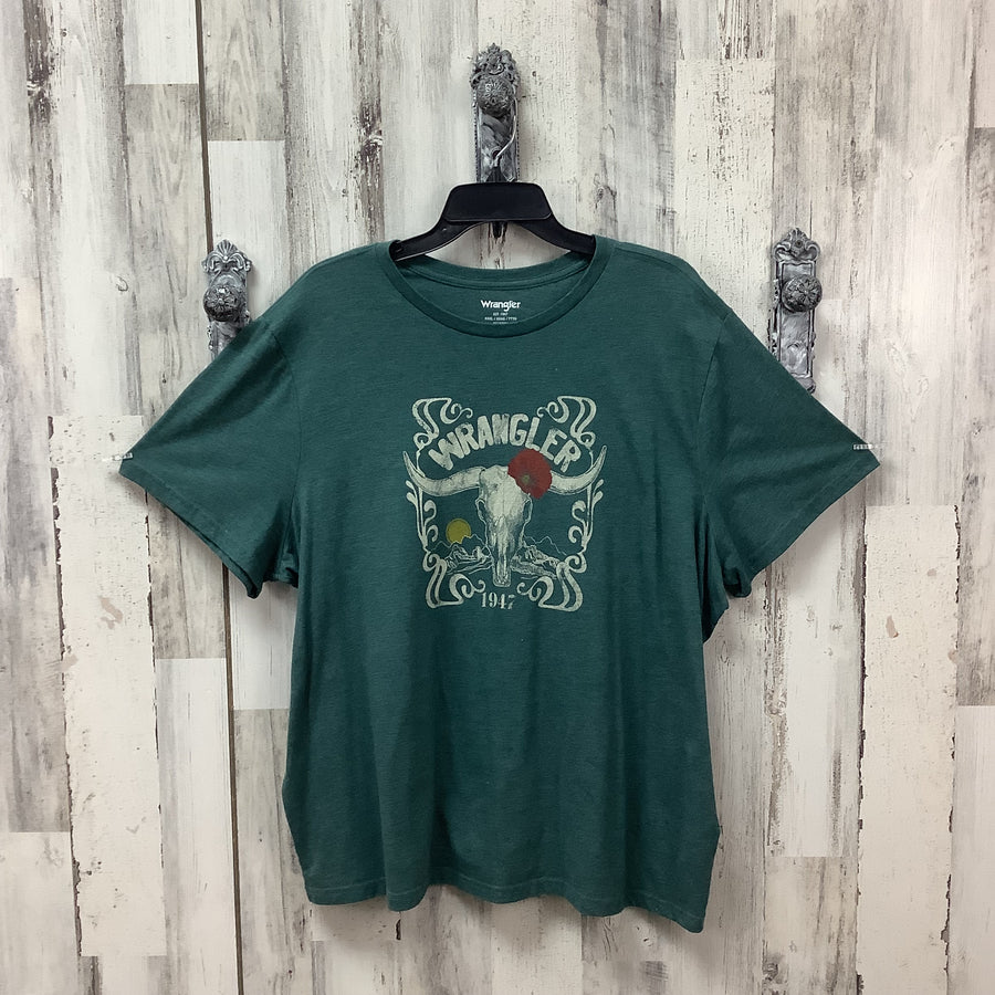 Wrangler Size 3XL Floral Skull Tee