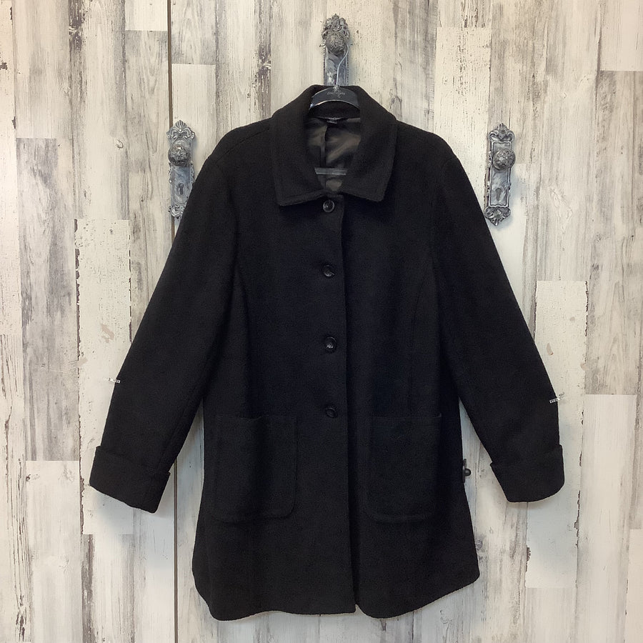 Lands End Size 1X Black Coat