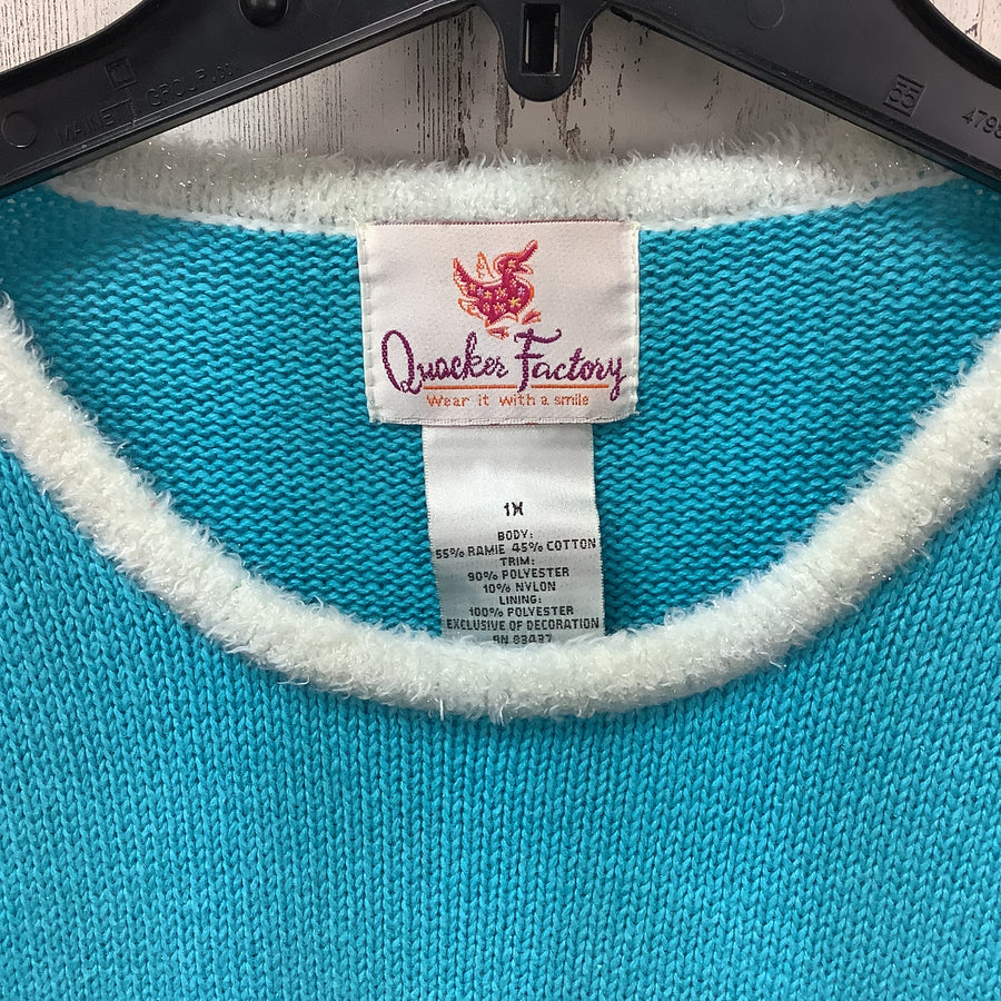 Quacker Factory Size 1X Curvy Pullovers