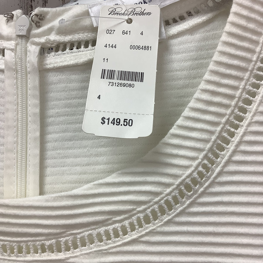 Brooks Brothers Size 4 Small Womens Off White Dress