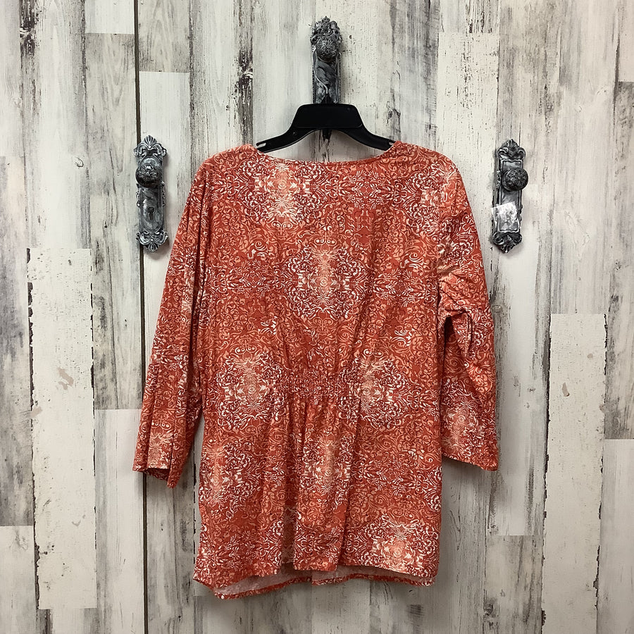 JM Collection Size 14 W 100% Cotton Shirt