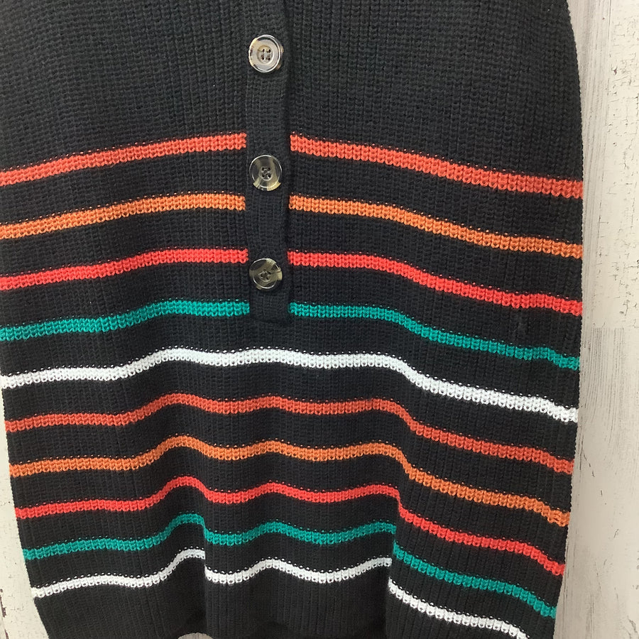 Radiance Size Small Striped Sleeveless Knit Pullover
