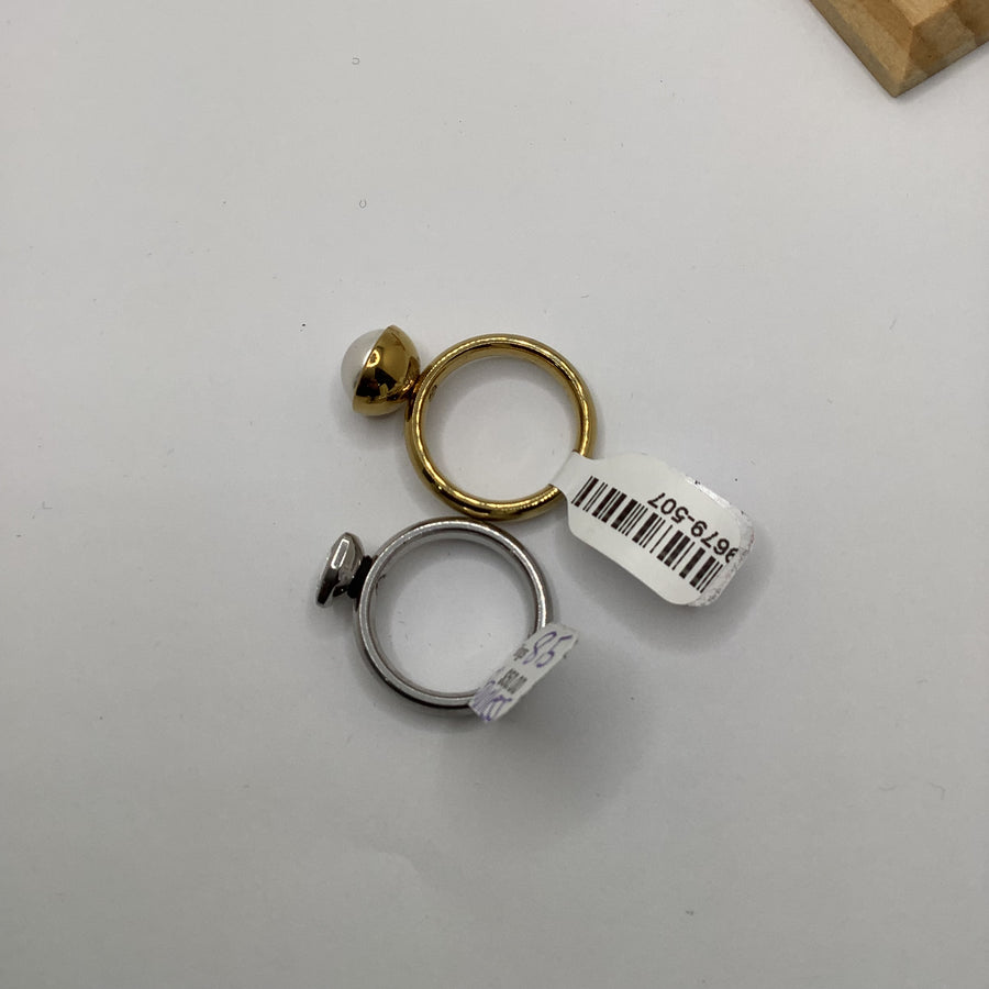 Qudo Size 8.5 Stainless Steel Ring Set