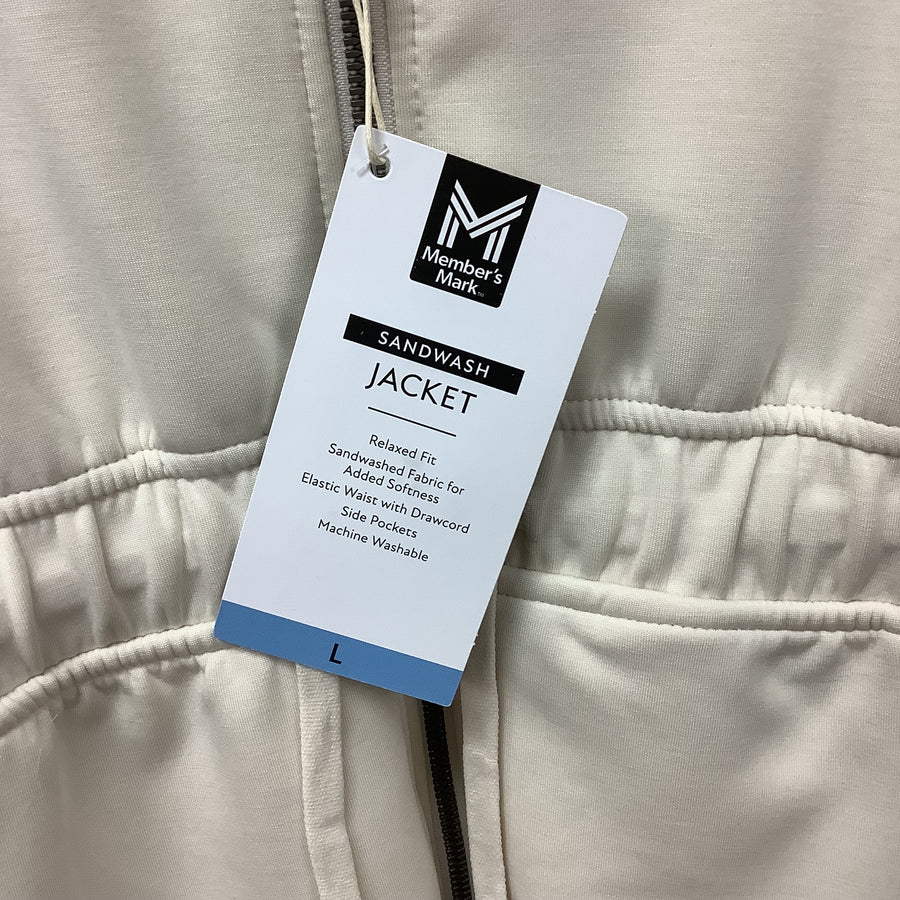 Members Marks Size Large Sandwashed Relaxed Fit Jacket