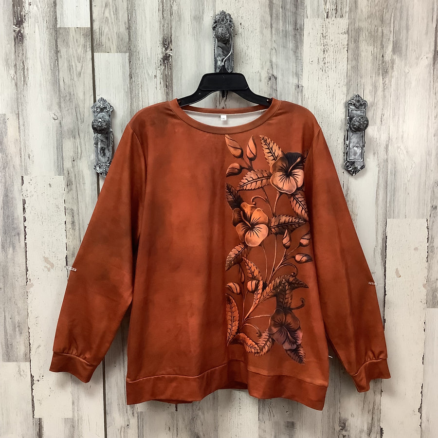 Size 1X Fall Floral Long Sleeve Shirt