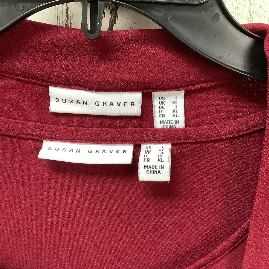 Susan Graver Size Large Two Piece Shirt And Shrug Combo
