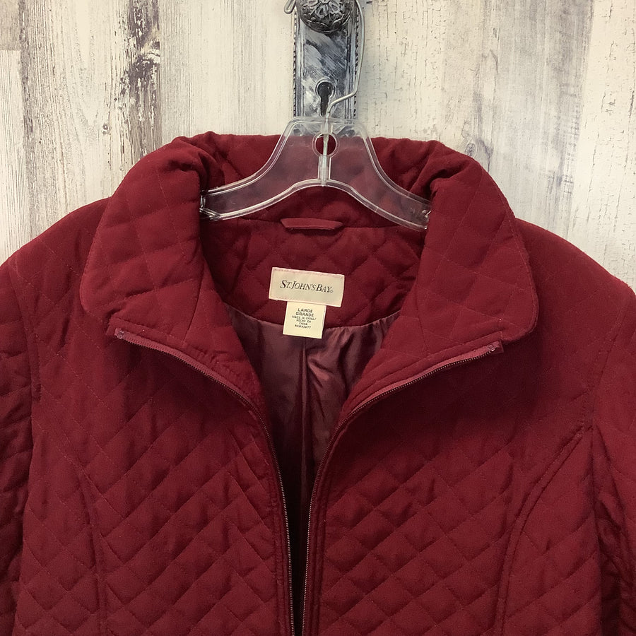 St. John's Bay Size Large Dark Red Coat