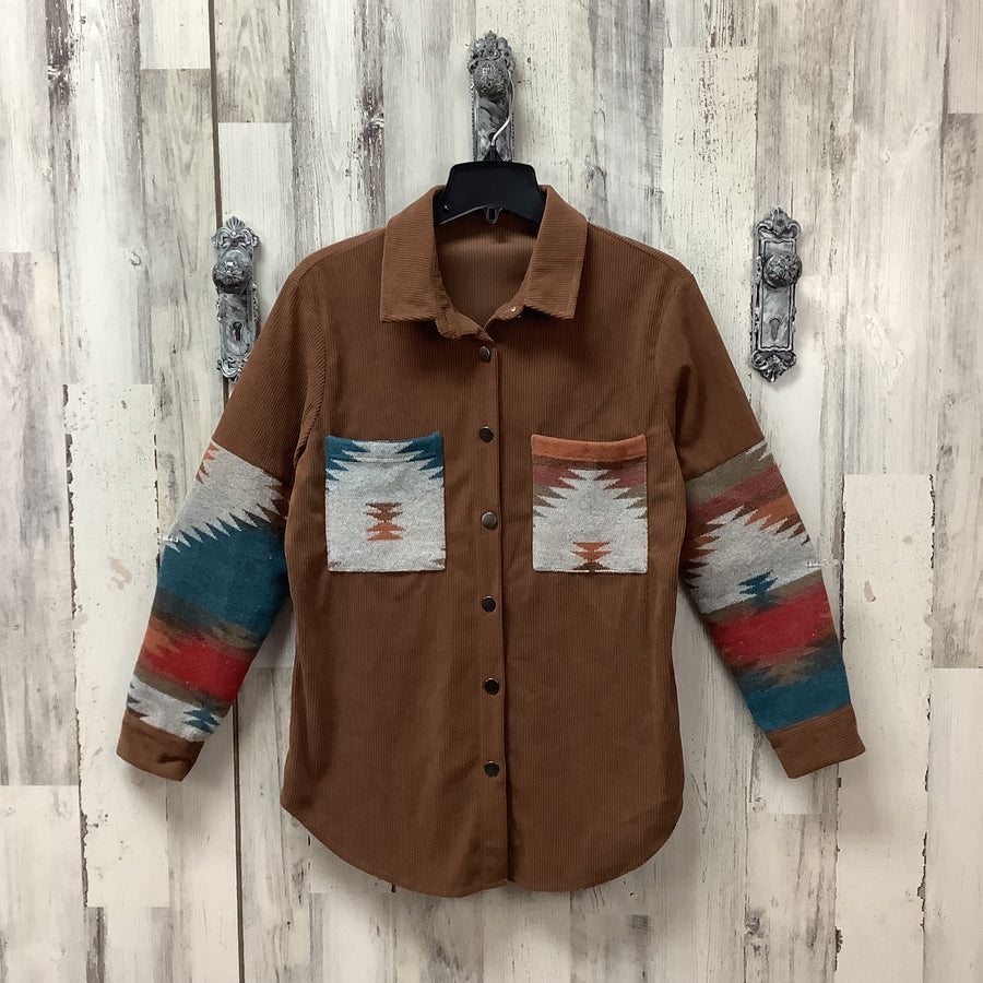 Size Med Southwestern Print Shacket