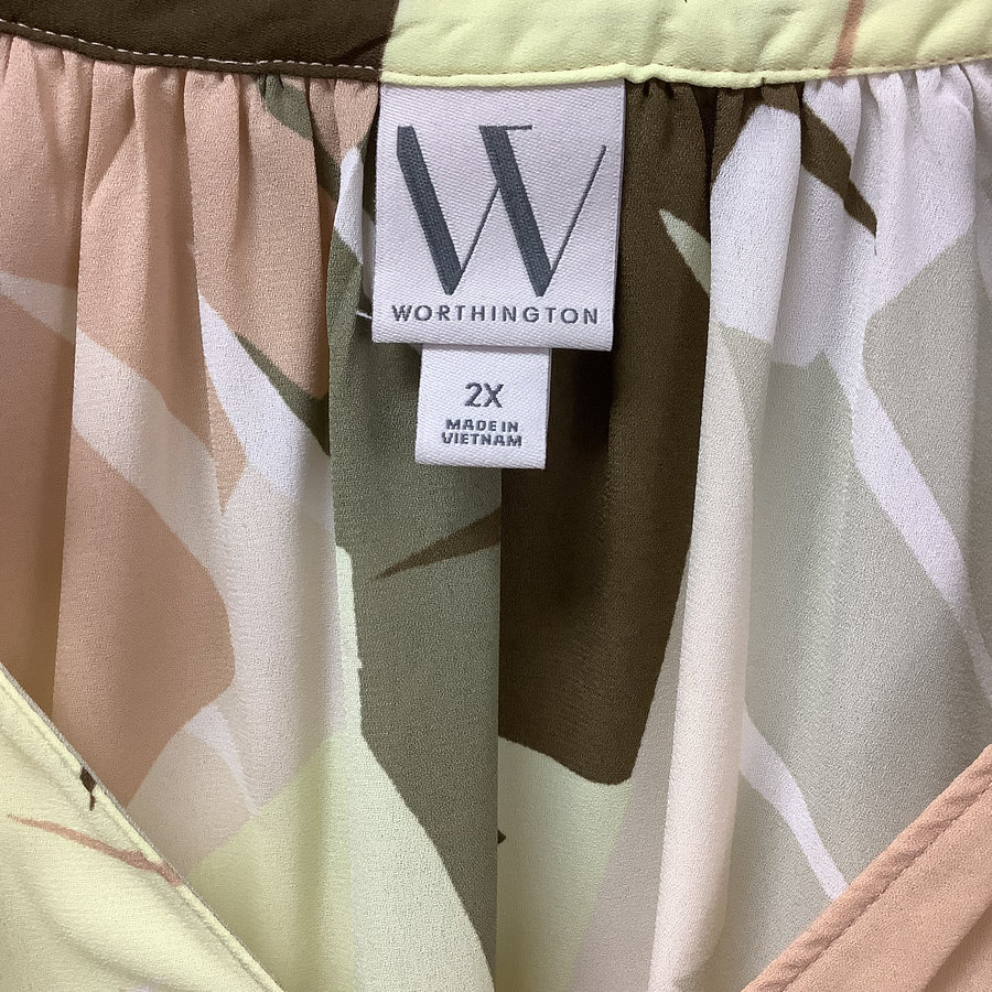 Worthington Size 2X Curvy Shirts & Blouses