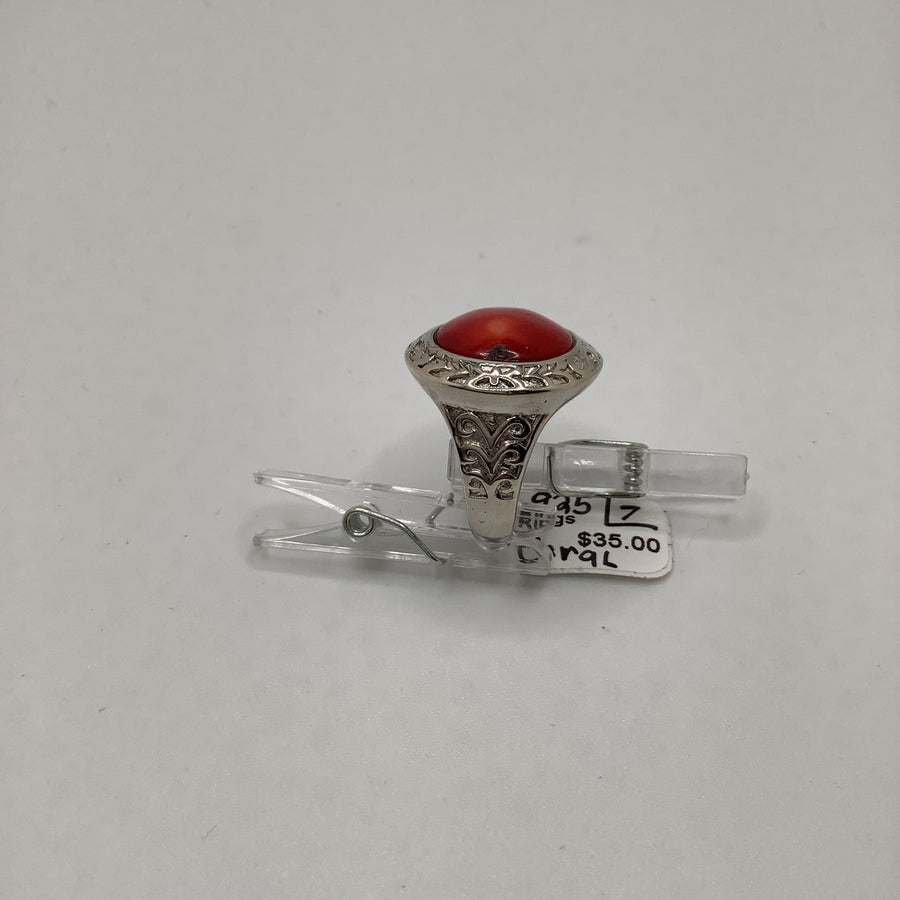 Handset Coral Size 7 Rings