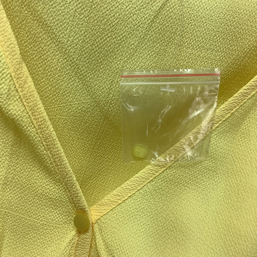 K Jordan Size 1X Women's Solid Yellow High Low Summer Tunic