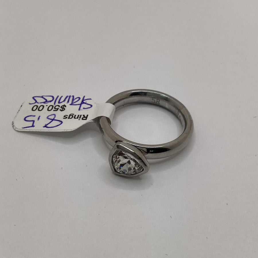 Qudo Size 8.5 Stainless Steel Ring Set