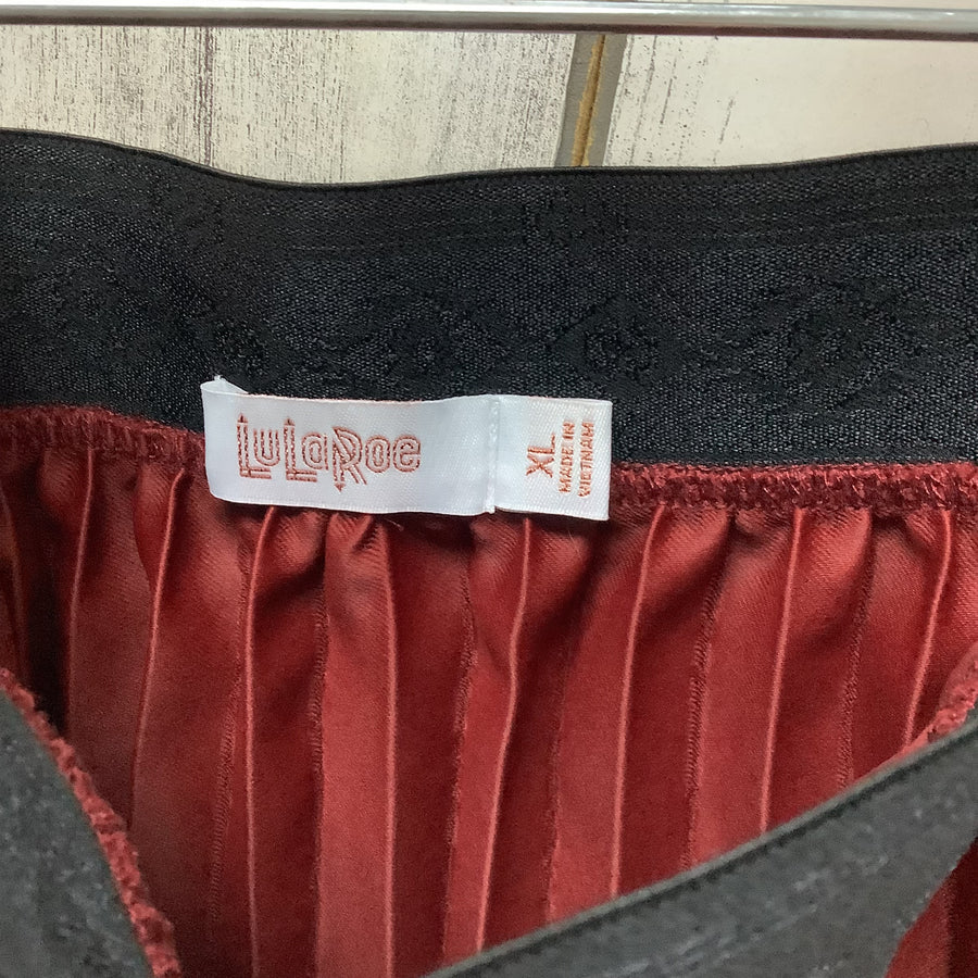 Lu La Roe JILL Size XL Red Accordion Skirt