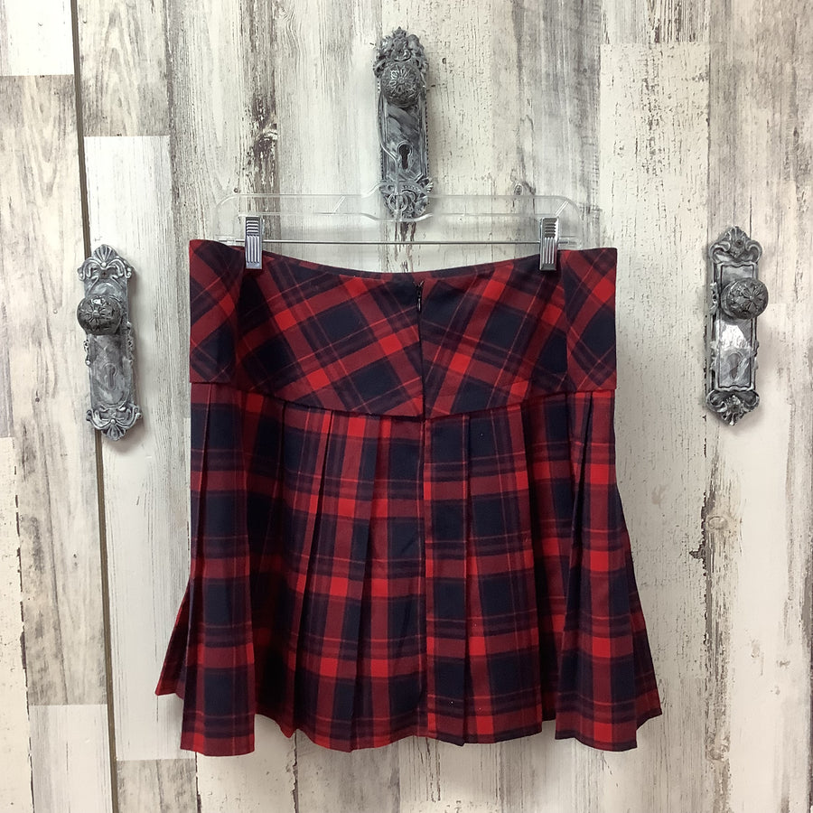 Chou Yatou Size XXL Red Plaid Punk Skirt